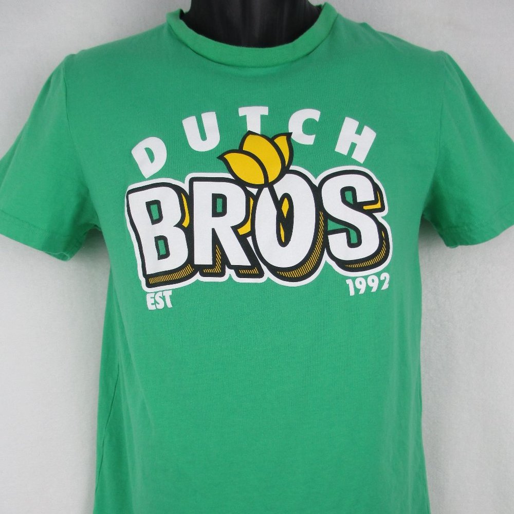 Dutch Bros Tulip Green Tshirt Medium